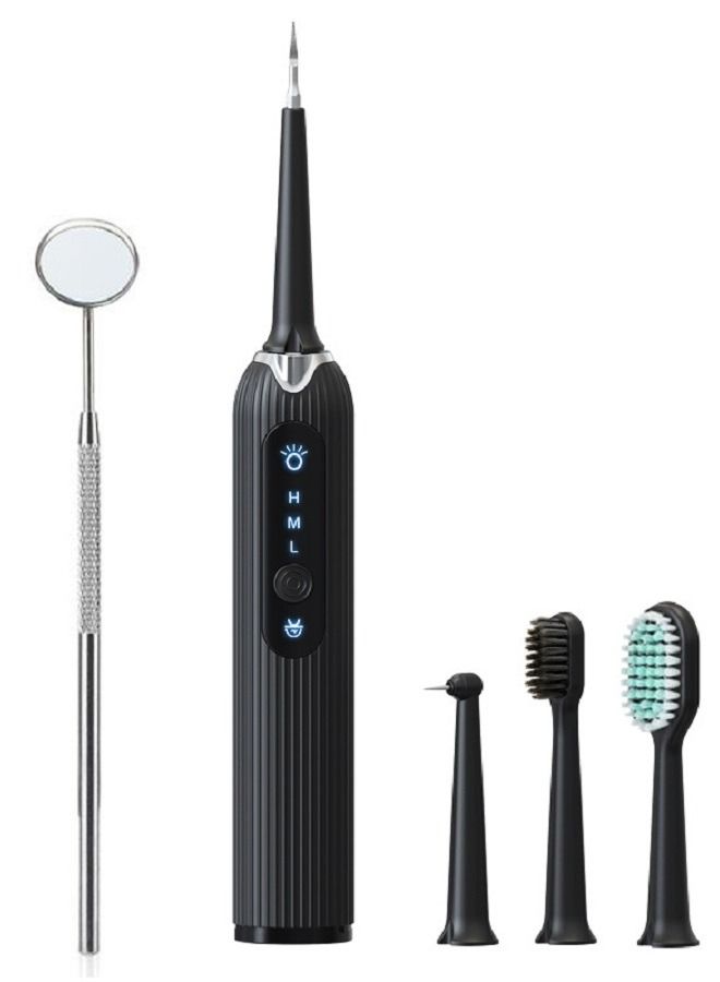 general Sonic Scaler, Calculus Remover, Dental Care Tools Electric Scaler Flosser (Black) - Image 1