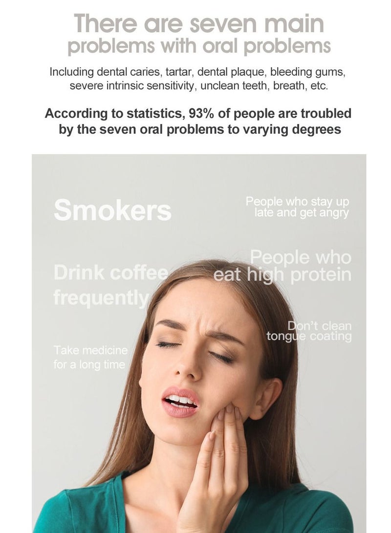 general Sonic Scaler, Calculus Remover, Dental Care Tools Electric Scaler Flosser (Black) - Image 3