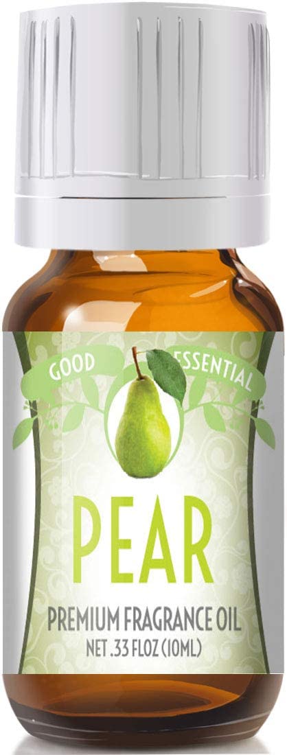 Good Essential - Professional Pear Fragrance Oil 10ml for Diffuser, Candles, Soaps, Perfume, Aromatherapy 0.33 Fluid