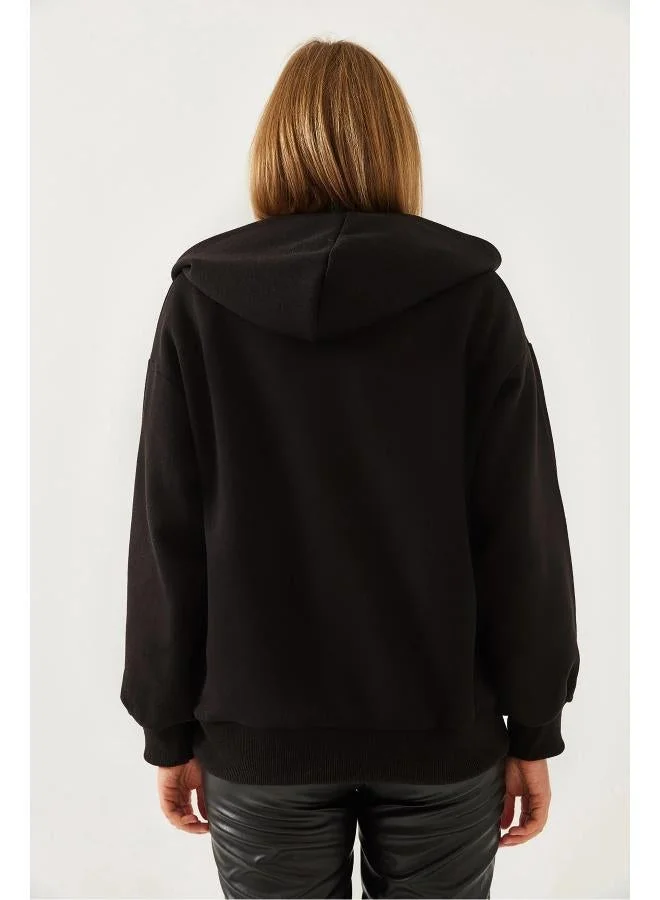 Ginger Basics Polo Neck Oversize Sweatshirt