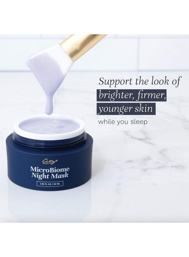 City Beauty Microbiome Night Mask - Nourishing Overnight Face Mask - Prebiotic & Probiotic Blend - Solution For Dull, Uneven Skin Tone, Large Pores, & Wrinkles - Anti-Aging Cruelty-Free Skin Care - Image 3