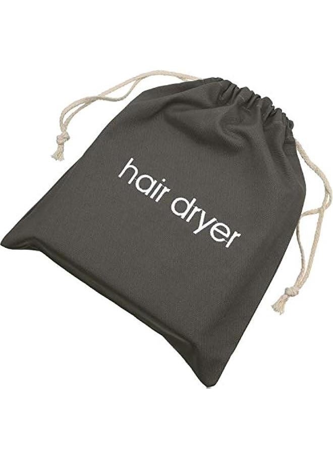 Generic Hair Dryer Bags Drawstring Bag Hairdryer Container, 11.8 by 13.8 Inch(Cotton,Gray)  - Image 1