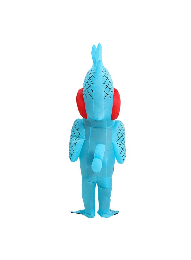 Upright Parrot Inflatable Clothing Birdman Party Party Funny Cos Cartoon Doll Clothing Show Annual Meeting Performance Clothing-Color:Woodpecker 150-190cm_one Size Fits All - Image 4