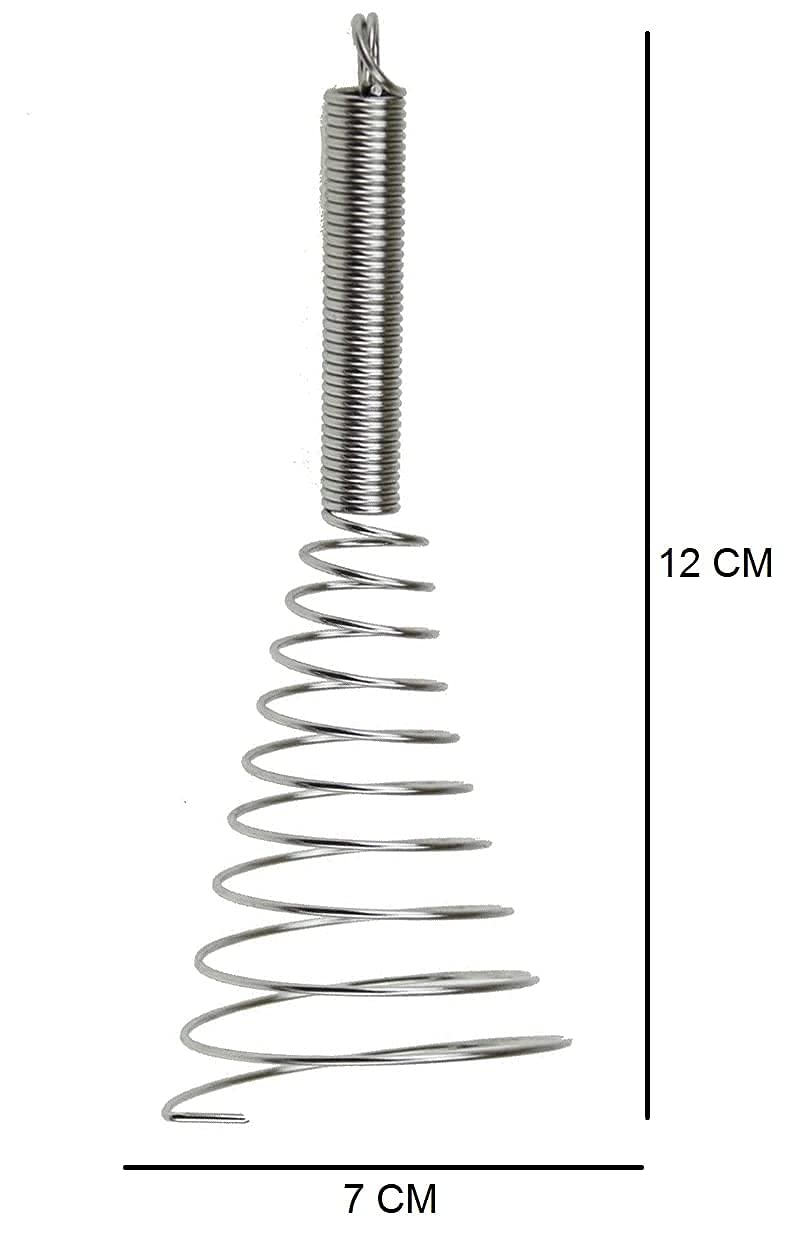GLEDAM GLEDAM Stainless Steel Egg Beater Spring Balloon Whisk with Steel Handle and Hanging Loop Kitchen Egg Beater and Milk Whipper for Blending Whisking Beating or Stirring 8 Inch 1  - Image 4