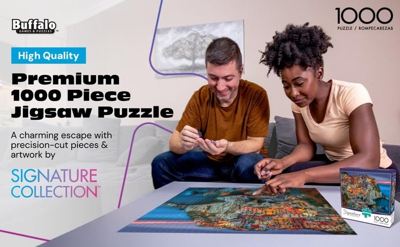 Buffalo Games - Peter Stewart - Cinque Terre - 1000 Piece Jigsaw Puzzle For Adults - Challenging Puzzle Perfect for Game Nights - Finished Size is 26.75 x 19.75 - Image 1