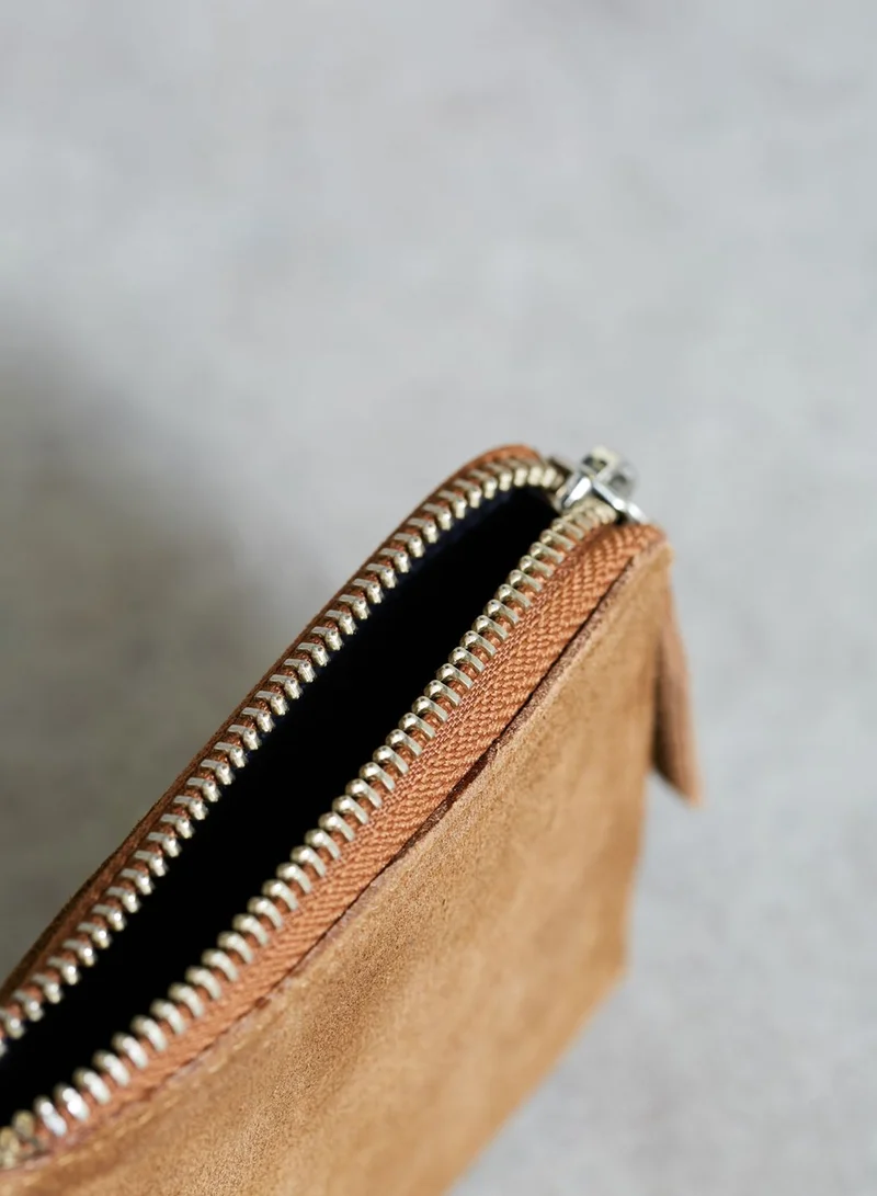 Mango Man Suede Aqua Wallet
