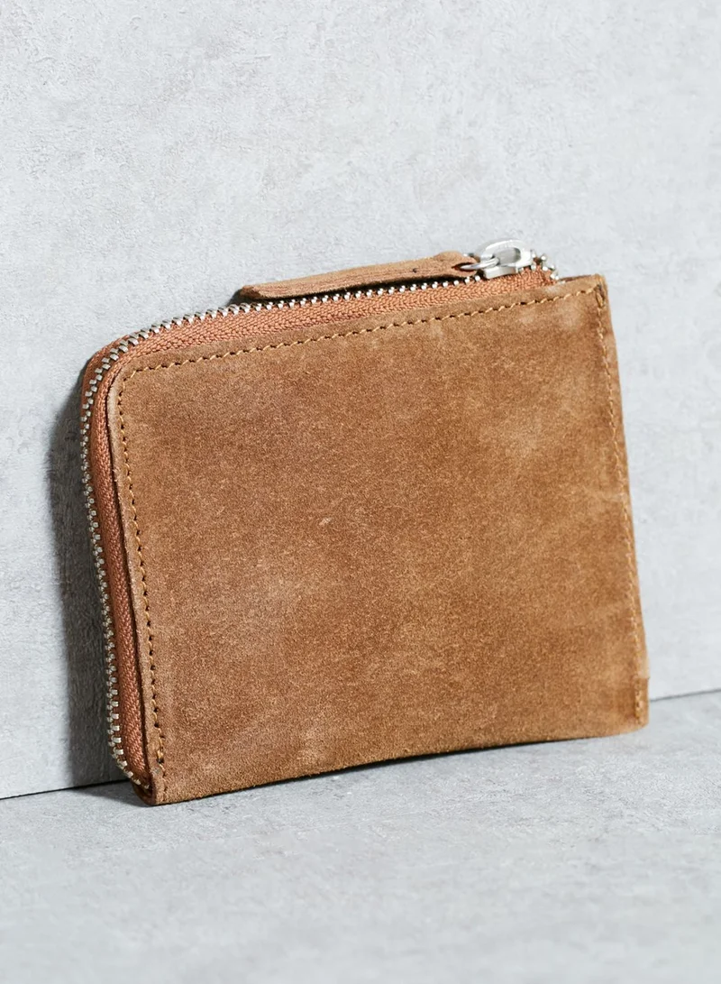 Mango Man Suede Aqua Wallet