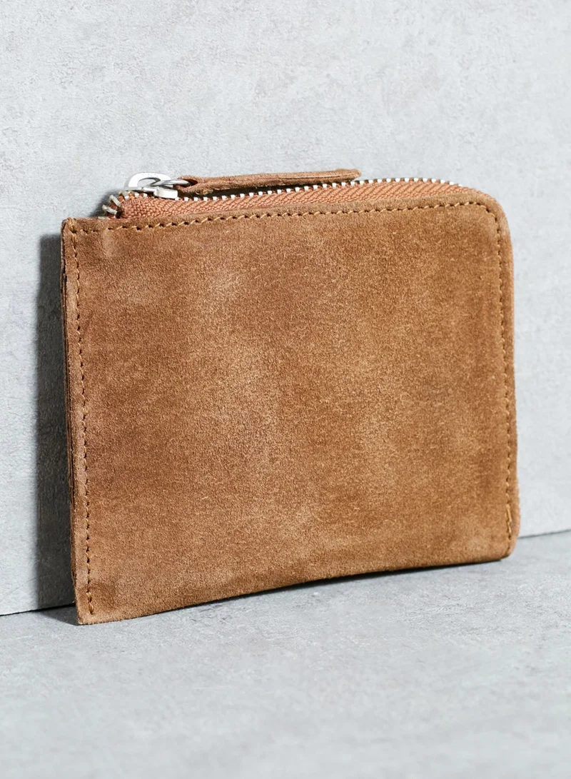 Mango Man Suede Aqua Wallet