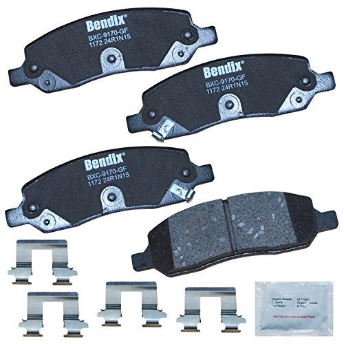 Bendix Priority1 CFC1172 Ceramic Rear Brake Pads for Buick Lucerne 20112006 Cadillac DTS 20112006