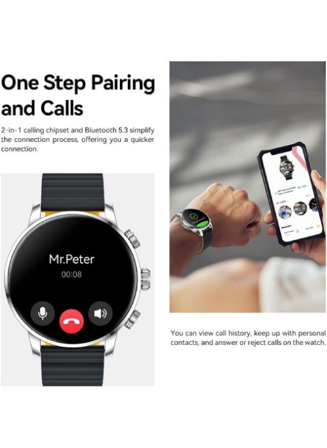 KIESLECT - Kr2 Smart Calling Watch Double Straps - Black - Image 1