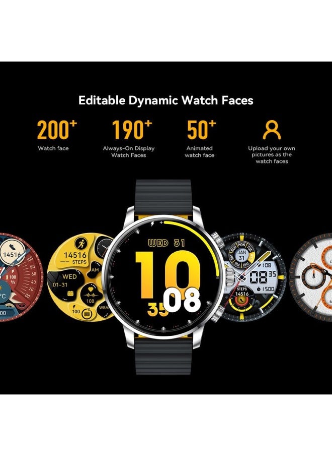 KIESLECT - Kr2 Smart Calling Watch Double Straps - Black - Image 1