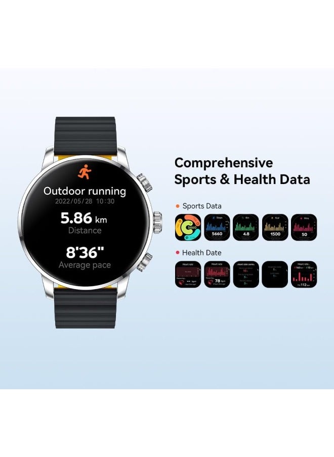 KIESLECT - Kr2 Smart Calling Watch Double Straps - Black - Image 1