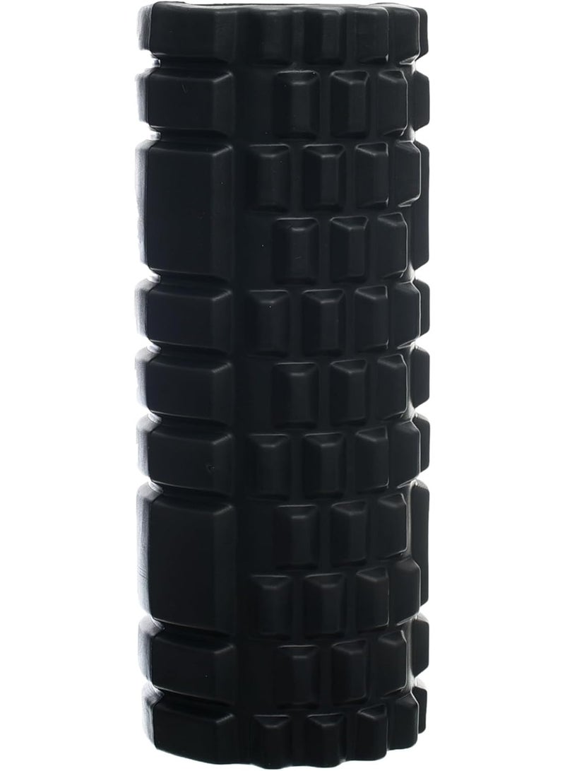 Yoga Foam Roller 33cm Black Design for Muscle Recovery and Yoga - Image 2