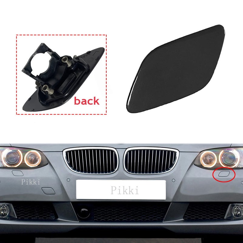 Pikki Headlight Washer Cover Cap for 3Series E92 E93 328i 335i Left Driver Side - Image 3