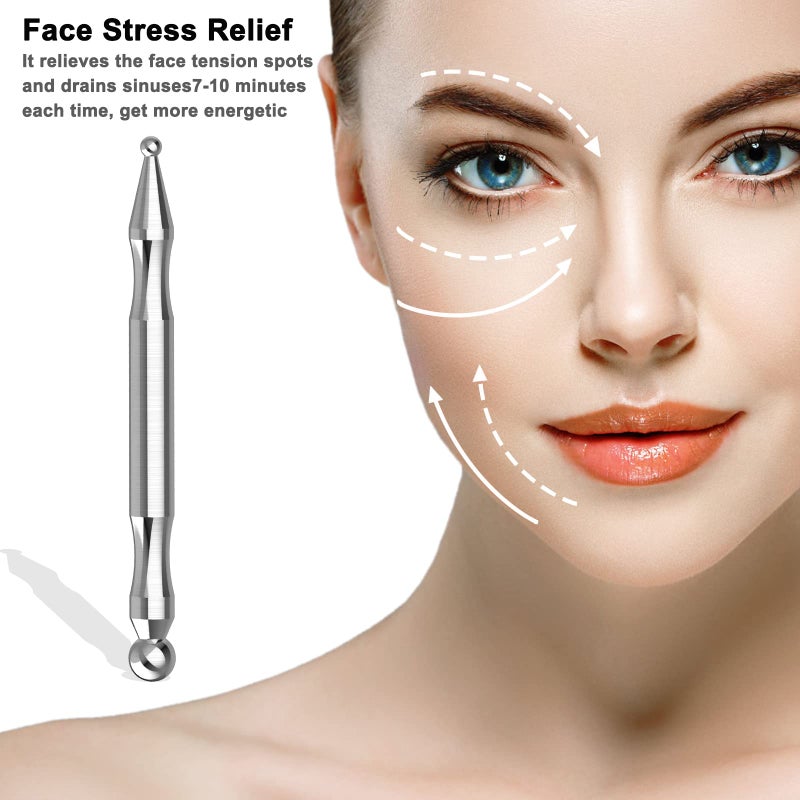 wellgler Acupuncture Pen, Facial Reflexology Tools Stainless Steel, Trigger Point Massager Tool, Deep Tissue Massage Tool - Image 5