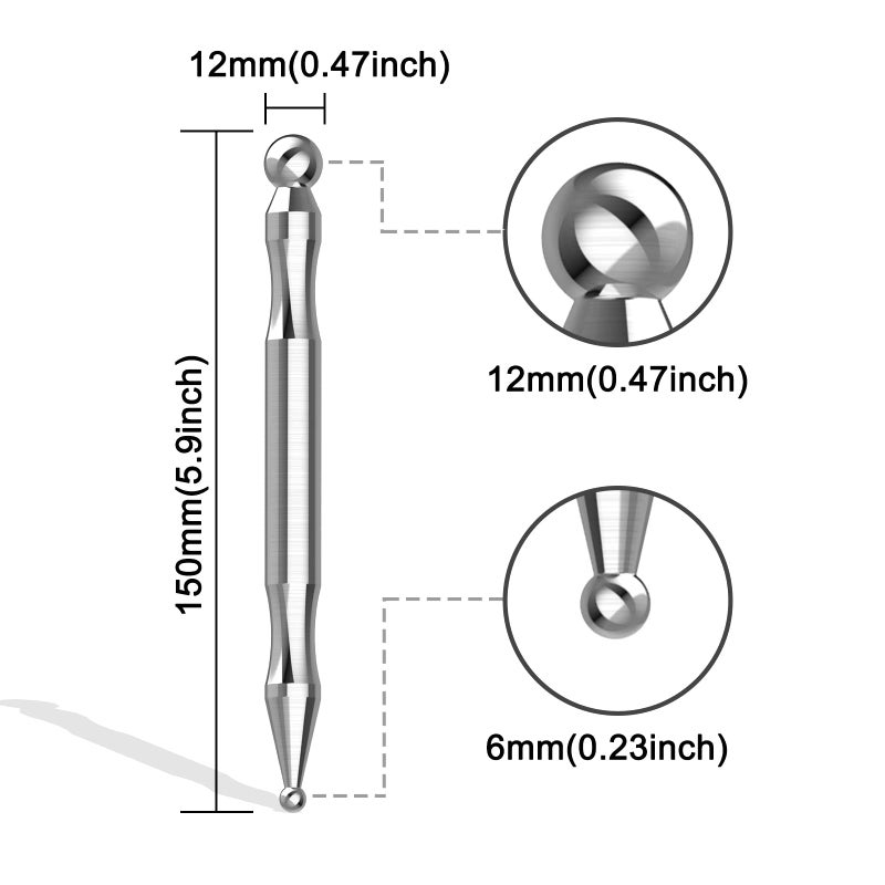 wellgler Acupuncture Pen, Facial Reflexology Tools Stainless Steel, Trigger Point Massager Tool, Deep Tissue Massage Tool - Image 2