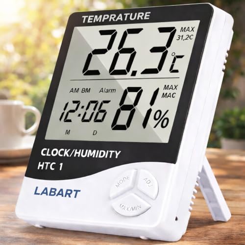 LABART ThermoPro TP50 Digital Hygrometer Indoor Thermometer Room Thermometer and Humidity Gauge with Temperature Monitor - Image 1