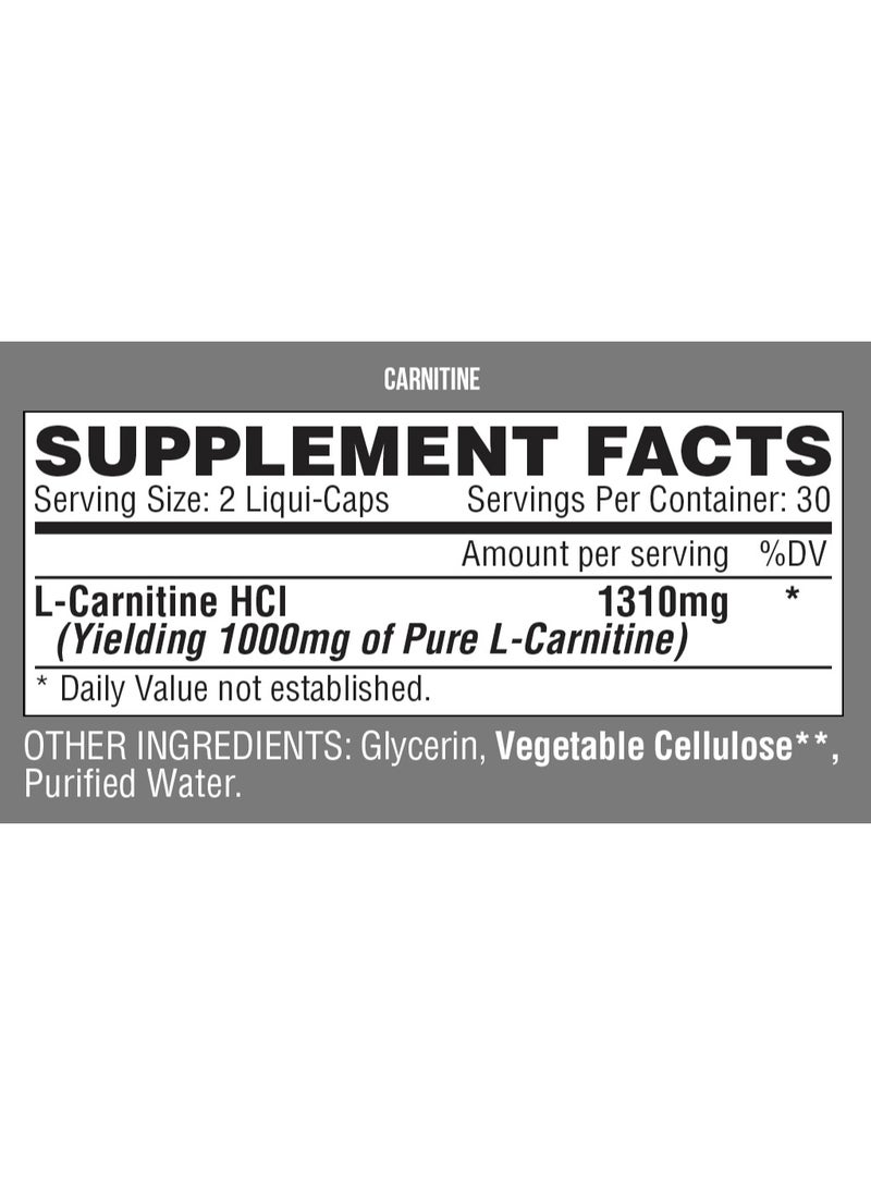 Nutrex Research Nutrex Research Lipo 6 Carnitine, 60 Tablets  - Image 2