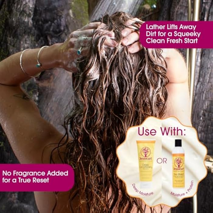 Jessicurl, Clarifying Shampoo, 2 Fl Oz, No Fragrance Added, A Routine Reset for Wavy, Curly, and Coily Hair - Image 4