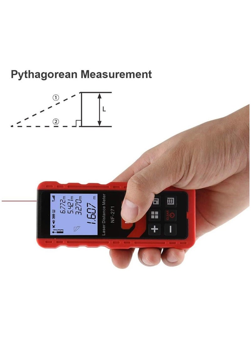 مقياس المسافة بالليزر ، مكتشف المدى الرقمي المحمول بالليزر 50M / 165ft ، تبديل وحدة M / in / ft ، شاشة LCD بإضاءة خلفية ، قياس المسافة ، فيثاغورس ، المساحة والحجم - pzsku/Z99EF75138969AF21CA11Z/45/_/1700727151/26966b38-4057-4a8d-8a9b-d946cbee52b2