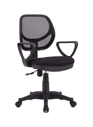 Office Computer Chair Seat with Lumbar Support Arms, Height Adjustable, 360° Swivel Ergonomic Mesh Chair, Computer Chair with Armrests, Black - pzsku/Z99EF8EF5A76E62DAB9F0Z/45/_/1723284163/3434a563-65d6-4c81-8d7e-bad33ceac42e