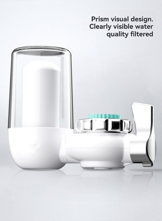 إم مياويان نظام فلتر مياه مثبت على الصنبور، أبيض، لا يحتاج إلى وقت انتظار للترشيح، سهل التركيب، فلتر مياه الصنبور متعدد الوظائف، مناسب للمطابخ والحمامات والمساحات الصغيرة. - Image 3