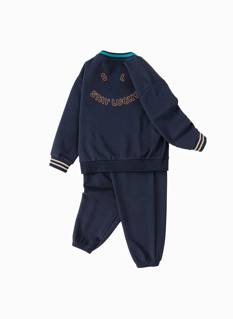 بالابالا Toddler Boy Knit long sleeve suit