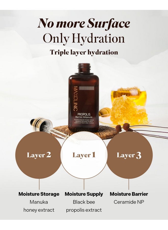 maxclinic Propolis Barrier Ampoule | Deeply Nourishing Honey Ampoule Korean Skin Care & Face Serum For Women & Men | Skinfortifying Facial Serum Ampoule | Ceramide Calming Serum (3.38 Fl Oz)  - Image 4