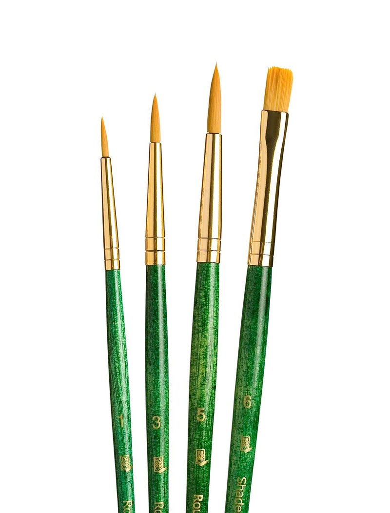Princeton Gold Taklon Real Value Brush Set, 4/Pkg - Image 1