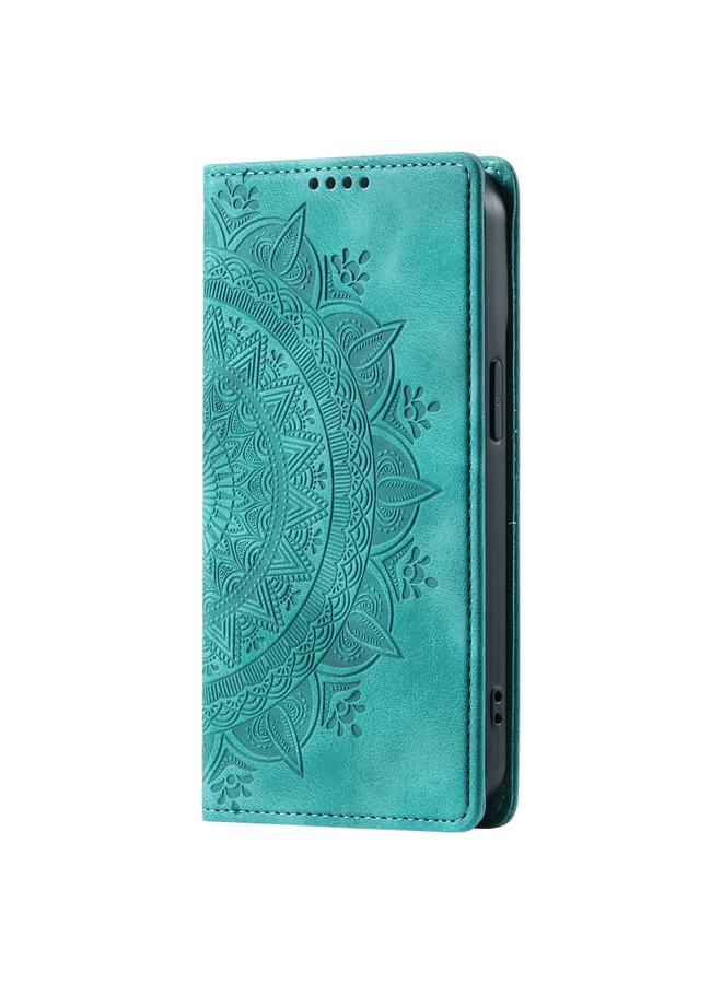 Zaboon Case For iPhone 13 Pro Max Totem Embossed Magnetic Leather Phone Case - Image 2
