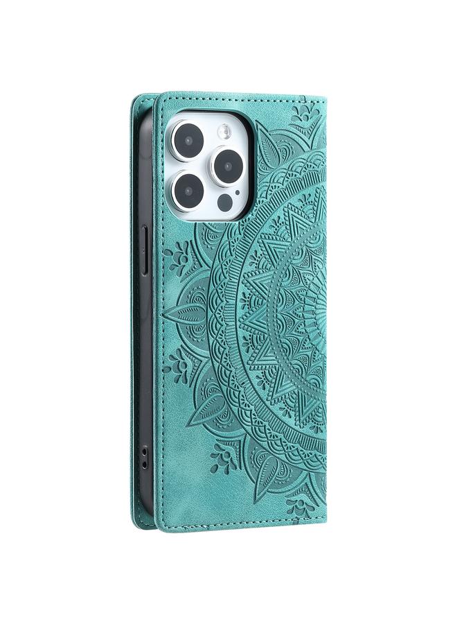 Zaboon Case For iPhone 13 Pro Max Totem Embossed Magnetic Leather Phone Case - Image 3