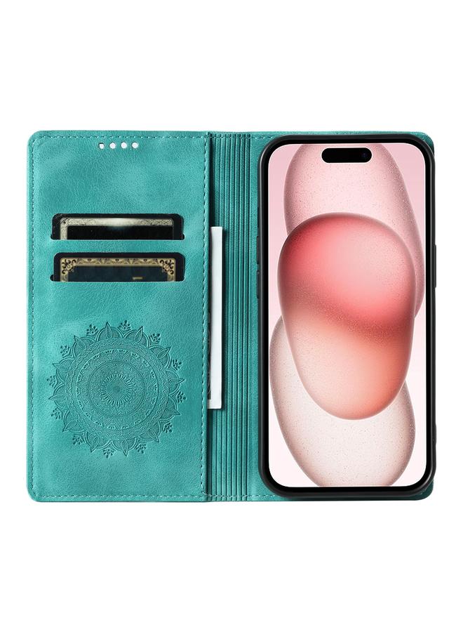 Zaboon Case For iPhone 13 Pro Max Totem Embossed Magnetic Leather Phone Case - Image 4