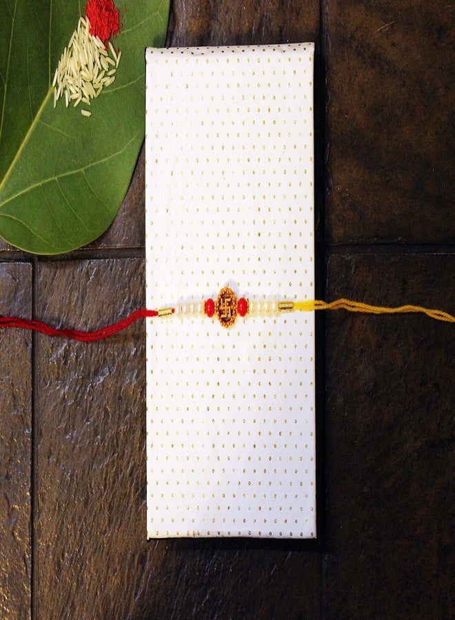 iberry's Rakhi Gift Pack with Set of Two Rakhi & Rakshabandhan Card and Roli Chawal for Brother | rakhi for brother (3333)-Best Gift from Sister - Image 4