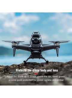 SYOSI SYOSI Foldable Landing Gear Leg, Landing Gear Extensions for DJI FPV Drone Foldable Height Extended Leg Accessory  - Image 4
