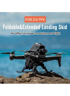 SYOSI SYOSI Foldable Landing Gear Leg, Landing Gear Extensions for DJI FPV Drone Foldable Height Extended Leg Accessory  - Image 3