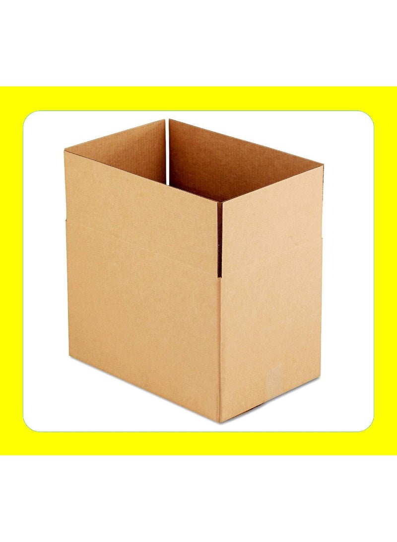ECVV [10 Pack] Large Double Wall 100% Recyclable Corrugated Cardboard Moving Boxes with 15 KG Capacity, [41 x 33 x 33 cm] Brown Carton for Packaging, Shipping and Storage, 5 ply Brown - Image 4