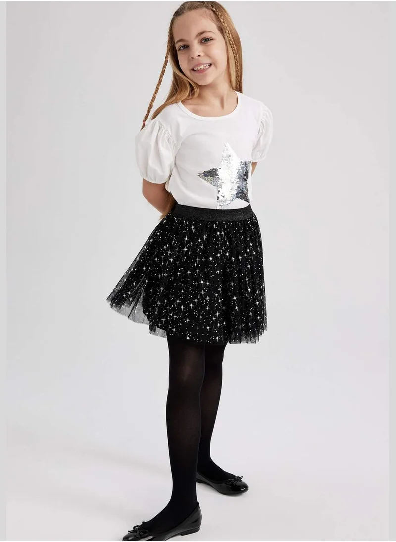 ديفاكتو Girl Knitted Short Sleeve Body