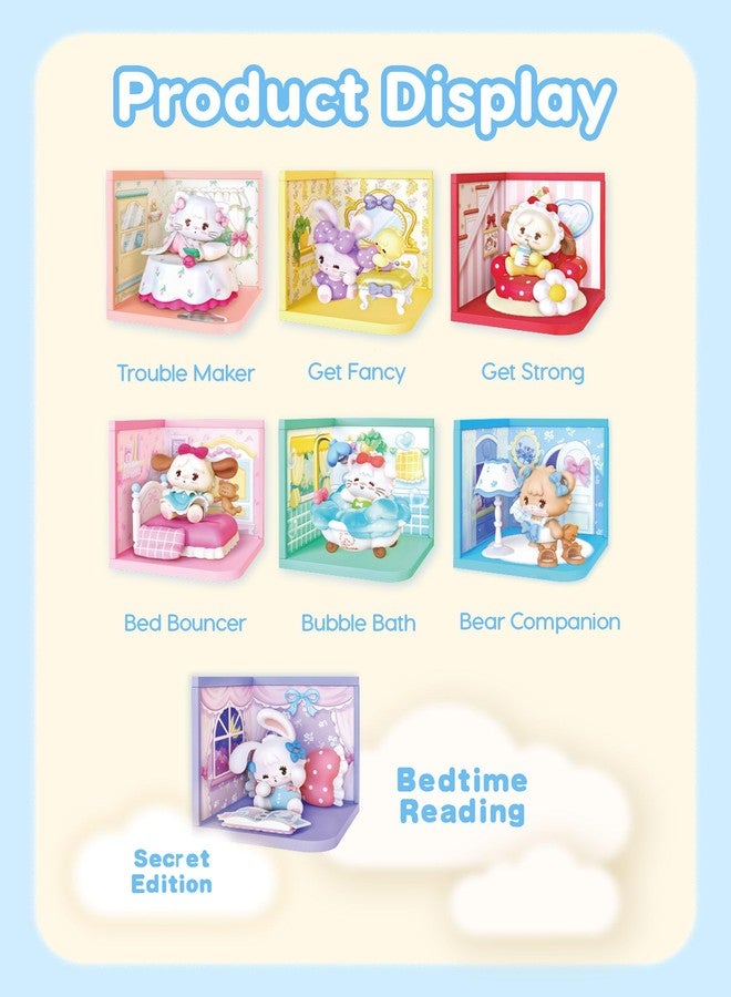 روبوتايم صندوق مفاجآت روبوتايم بيبيز ليتل وورلد، قطعة واحدة، دمية كاواي، شخصية أكشن، قابلة للتجميع، ديكور مكتب لطيف، ألعاب فنية عشوائية، هدايا إبداعية - Image 2