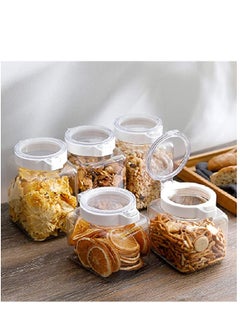 KASTWAVE Food Storage Jar, Airtight Lid Plastic Durable Kitchen Storage Container, for Candy Dry fruits Cereals Coffee Tea Sugar Spice and more  - Image 2