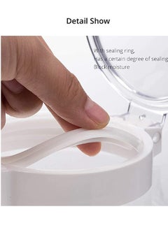 KASTWAVE Food Storage Jar, Airtight Lid Plastic Durable Kitchen Storage Container, for Candy Dry fruits Cereals Coffee Tea Sugar Spice and more  - Image 4