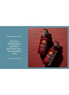 NEW YORK BIOLOGY THE ULTIMATE COSMECEUTICALS New York Biology Moroccan Argan Oil Shampoo and Conditioner Set - Moisturizing and Volumizing for All Hair Types and Color Treated Hair, Men and Women- with Keratin, Paraben and Sulfate Free -16.9 fl  - Image 5