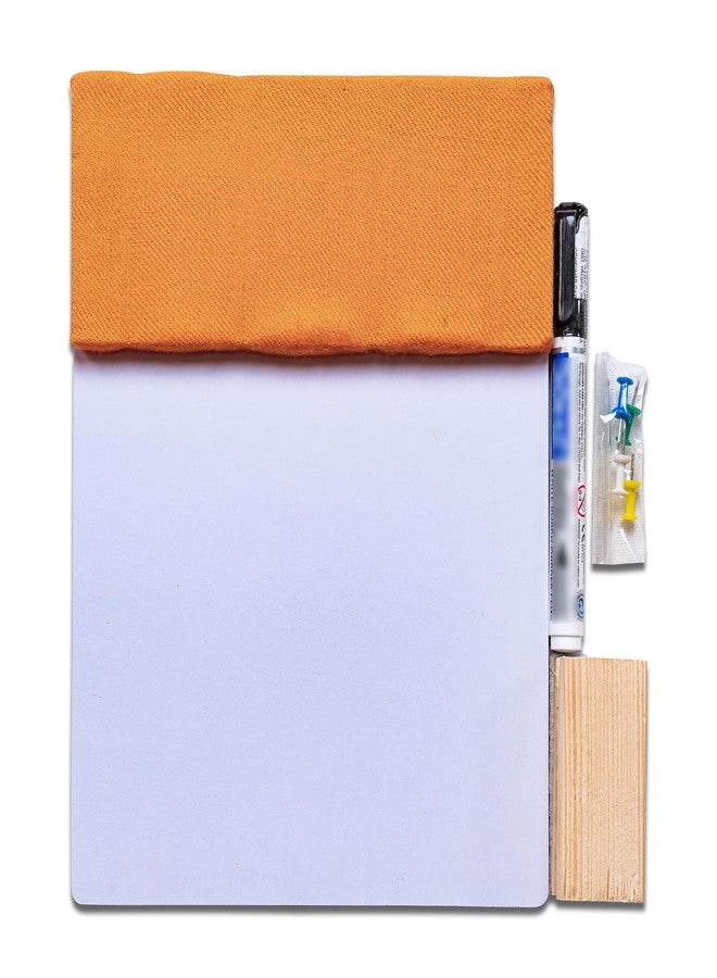 IVEI Combination Pin and White Board - Dry Erase and Bulletin Combo for Kids Study Room, Office, School, Home - Wall Hanging Dual Board - Orange - Image 1