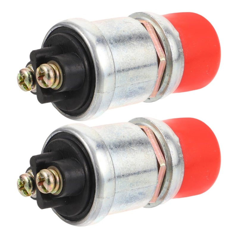 2pcs Truck Push Start Button and Boat Signal Engine Ignition Switch, Heavy Duty Momentary Waterproof Pushbutton Starter for Car, Truck, Tractor, and Marine Engines - Image 1