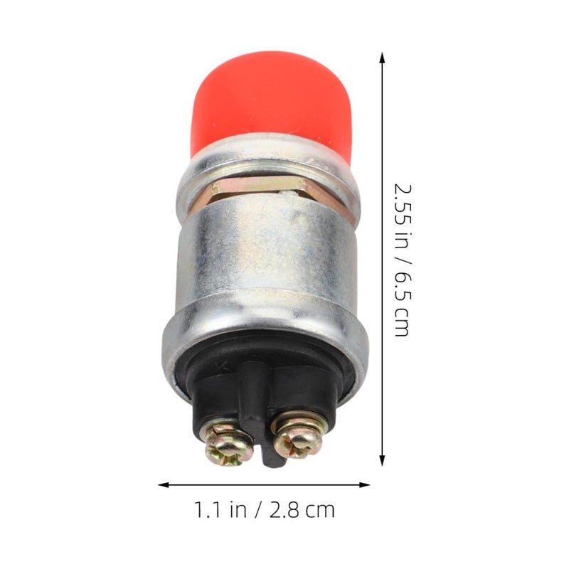 2pcs Truck Push Start Button and Boat Signal Engine Ignition Switch, Heavy Duty Momentary Waterproof Pushbutton Starter for Car, Truck, Tractor, and Marine Engines - Image 2
