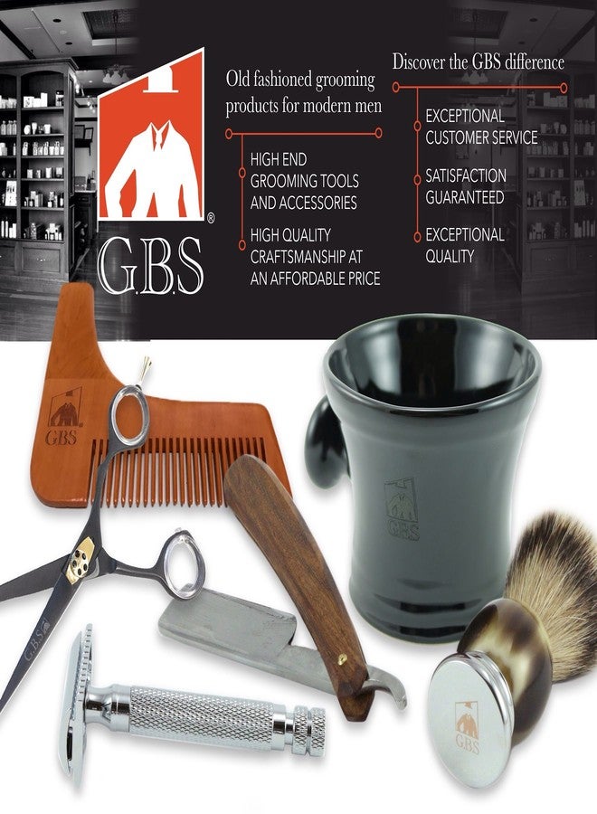 G.B.S Men's - Professional Shaving Straight Razor with Leather Case - Image 3