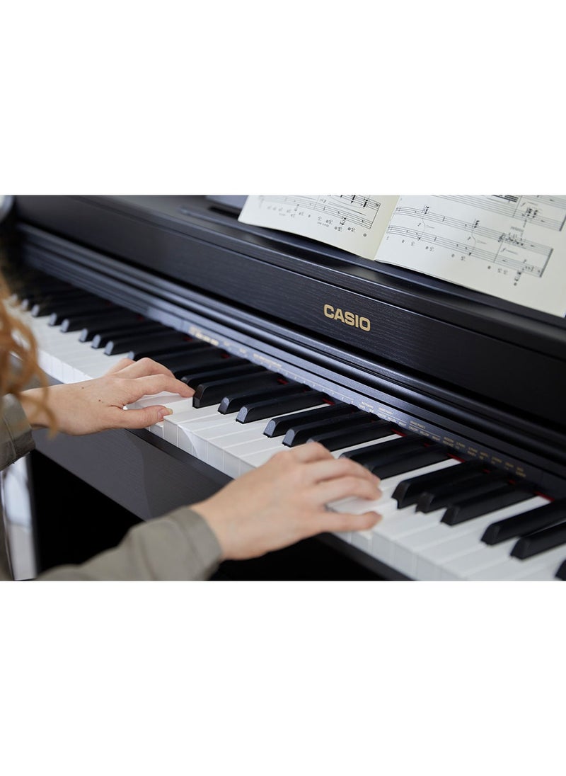 CASIO - Celviano AP-470BK Digital Piano - Black - 88 Keys - AiR Sound Source - 22 Tones - 20W＋20W - Polyphony 256 with Adjustable Piano Bench - Image 1