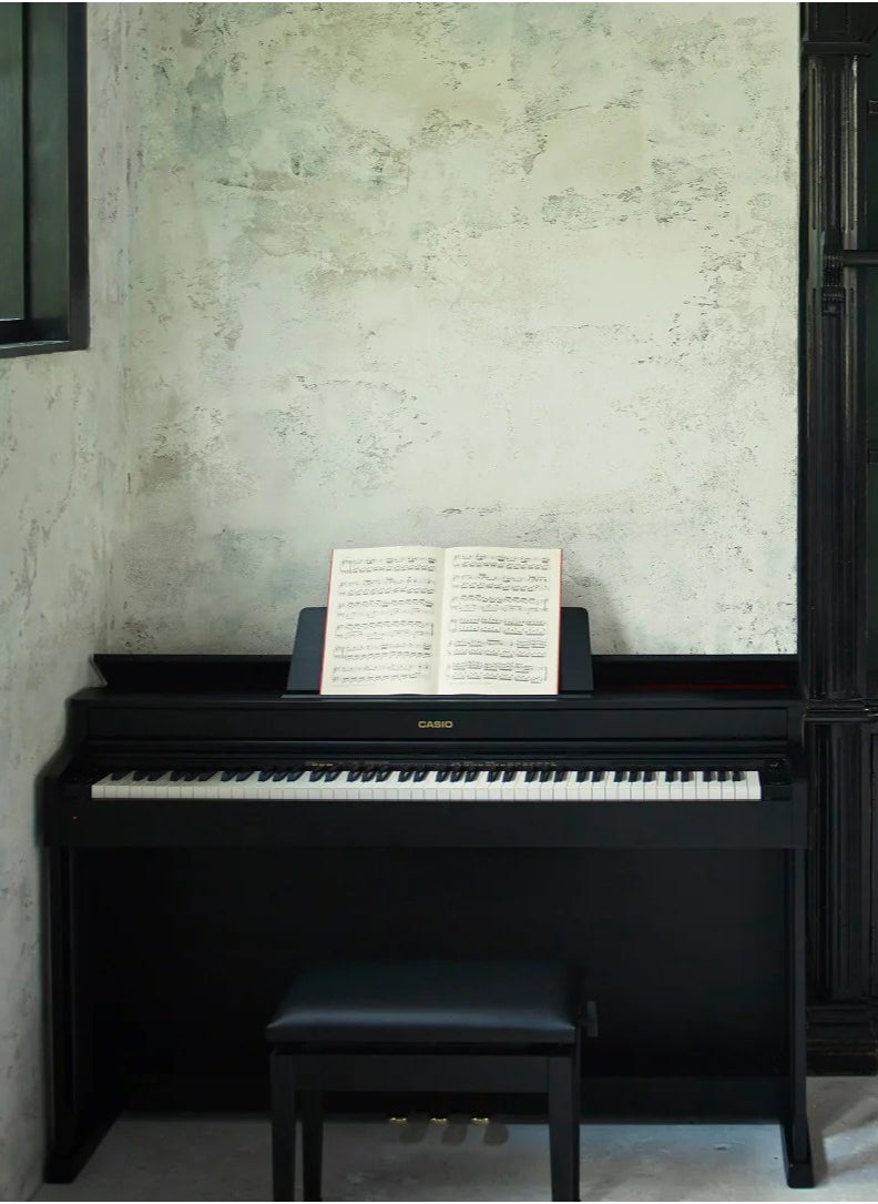 CASIO - Celviano AP-470BK Digital Piano - Black - 88 Keys - AiR Sound Source - 22 Tones - 20W＋20W - Polyphony 256 with Adjustable Piano Bench - Image 1