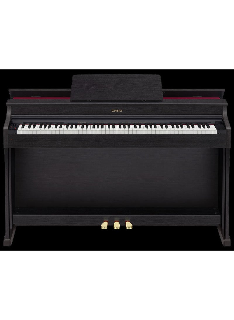 CASIO - Celviano AP-470BK Digital Piano - Black - 88 Keys - AiR Sound Source - 22 Tones - 20W＋20W - Polyphony 256 with Adjustable Piano Bench - Image 1