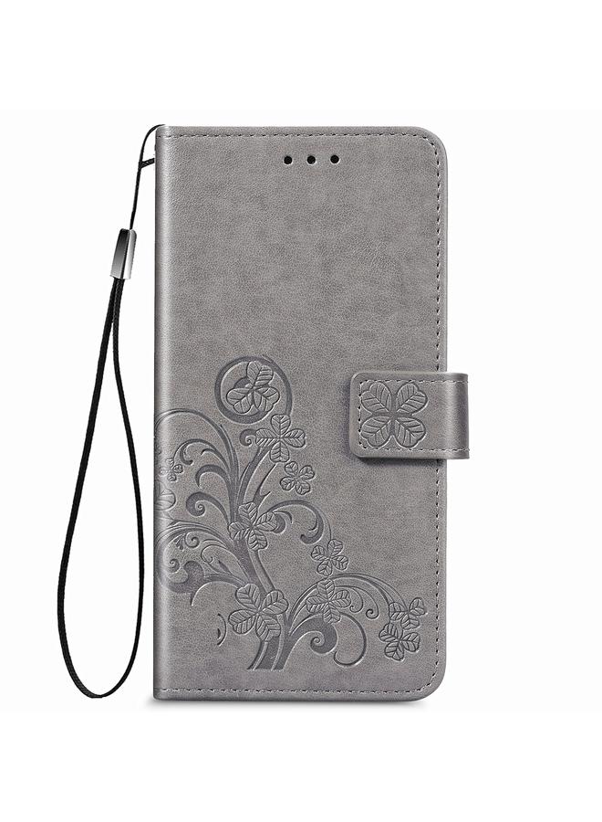 S-TOP Case For LG Style3 L-41A Four-leaf Clasp Embossed Buckle Mobile Phone Protection Leather Case with Lanyard & Card Slot & Wallet & Bracket Function - Image 2