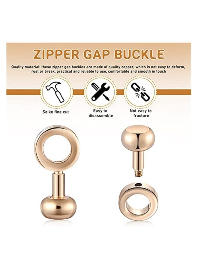6 Pieces Zipper Insert Buckle, Purse Bag Chain Strap Clip, O Ring Metal Buckle for DIY Small Pouch Accessories - Image 2